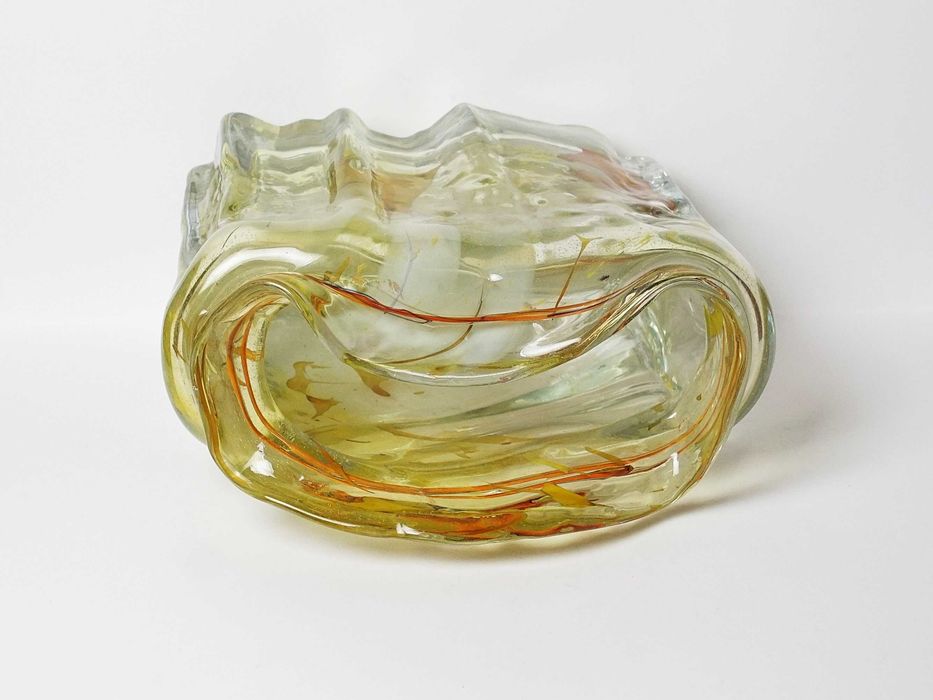 Wielki wazon szkło Wiesław Sawczuk W-wa 1978 sygnowany