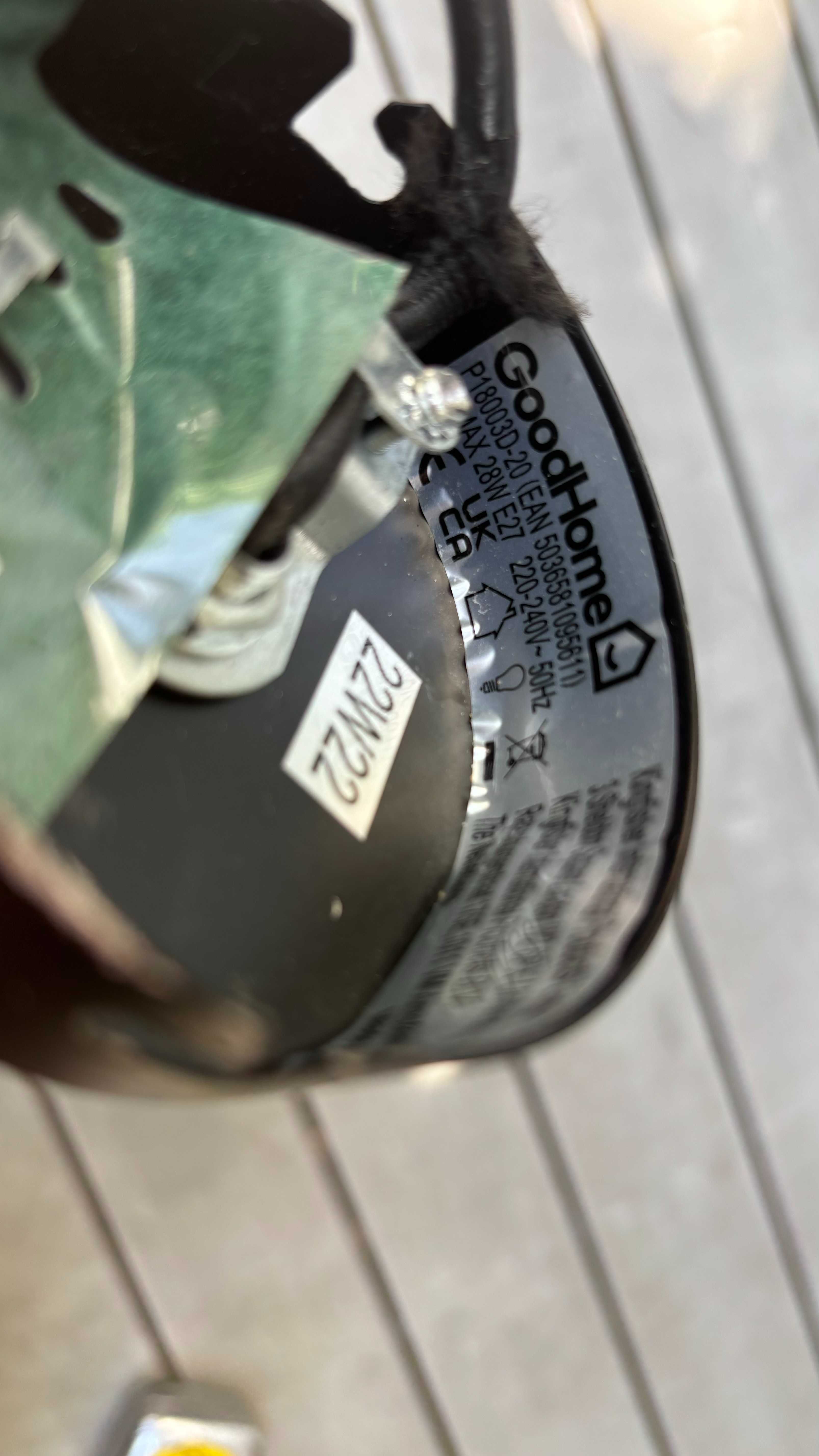 Lampa wisząca GoodHome Walgis 1-punktowa W E27 biała