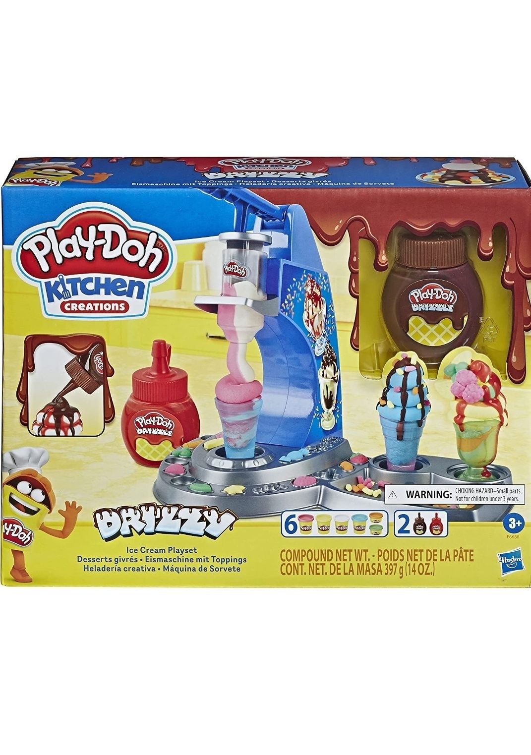 Набір для ліплення Play-Doh Kitchen creations Морозиво із глазур'ю