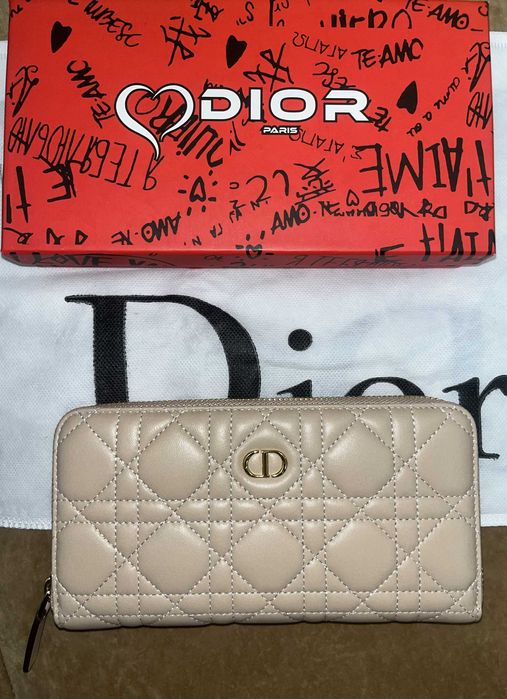 Dior Portfel pudrowy beż