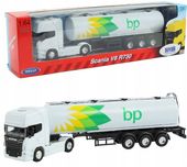 Zabawka cięzarówka metalowa Scania V8 R730 tir z cysterną Welly 0162