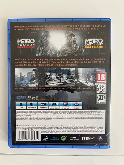 Продам диск-игру METRO Redux