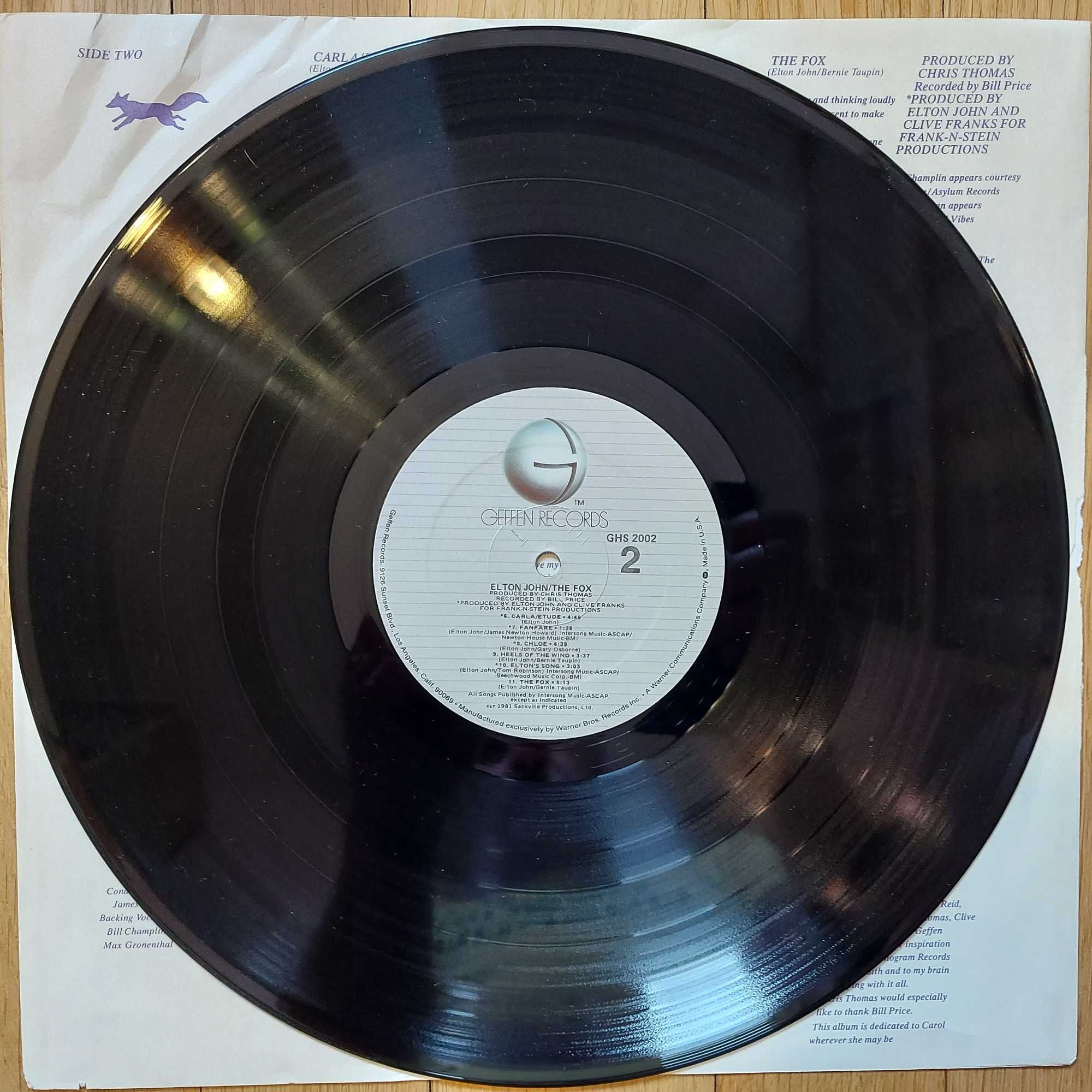 Elton John The Fox 1981 USA (EX+/EX+)