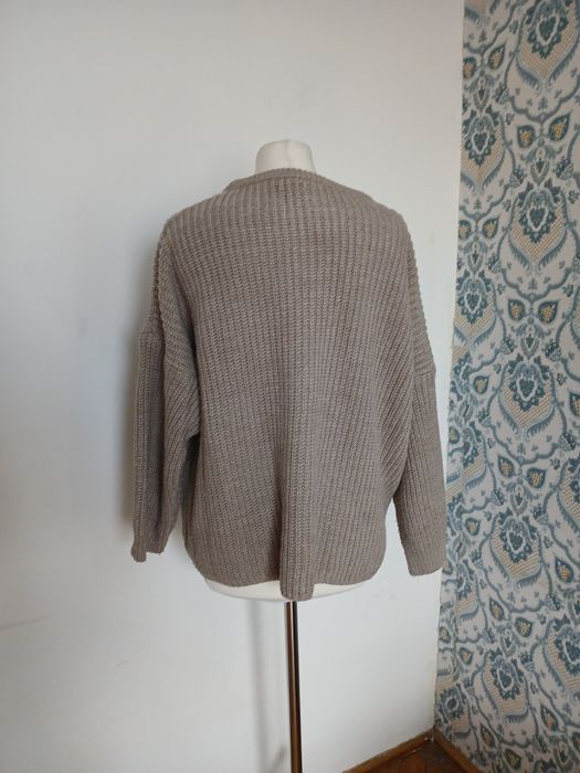 Sweter, mały warkocz. 70% bawełny. GND. Rozmiar XXL/44.