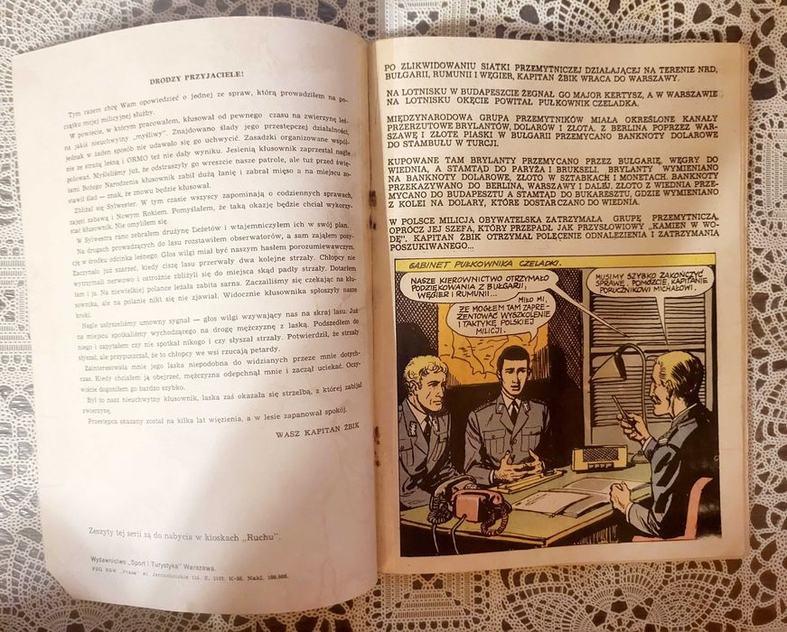 Kapitan Żbik Błękitna Serpentyna 1970 r