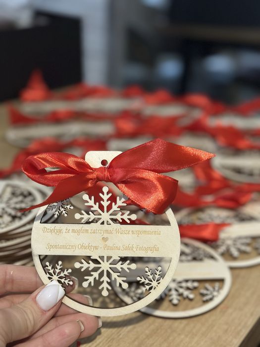 Bombka z logo imieniem iupominek dowolny grawer