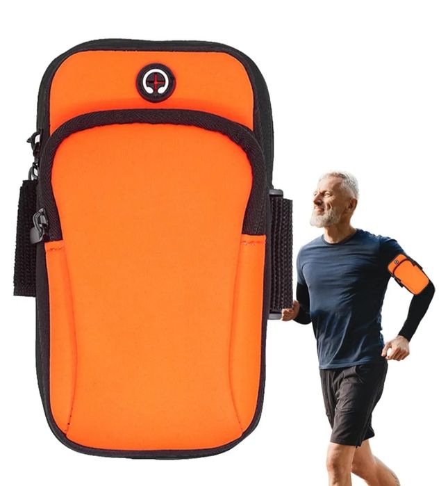 Naramienny uchwyt na telefon do biegania wodoodporny fitness