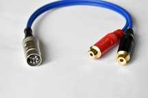 Interkonekt przejściówka DIN5 do 2 RCA żeński gramofon NAIM