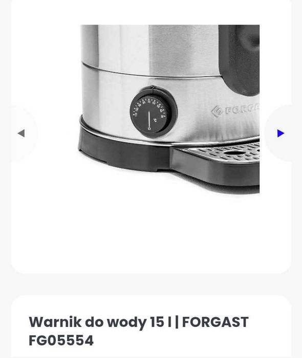 Warnik do wody 15 l FORGAST FG05554