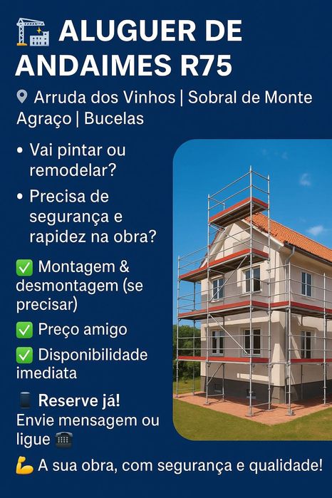 Andaimes montagem rápida Lisboa e arrredores


Obr