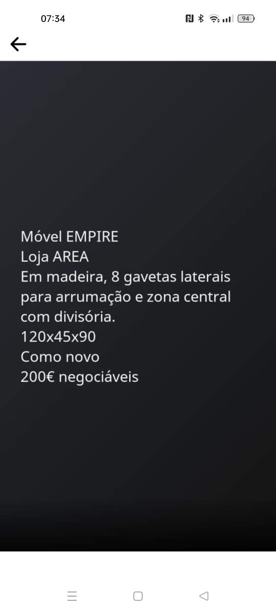 Vendo Móvel Empire Área Store