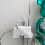 Balenciaga Hourglass HandbagXS White