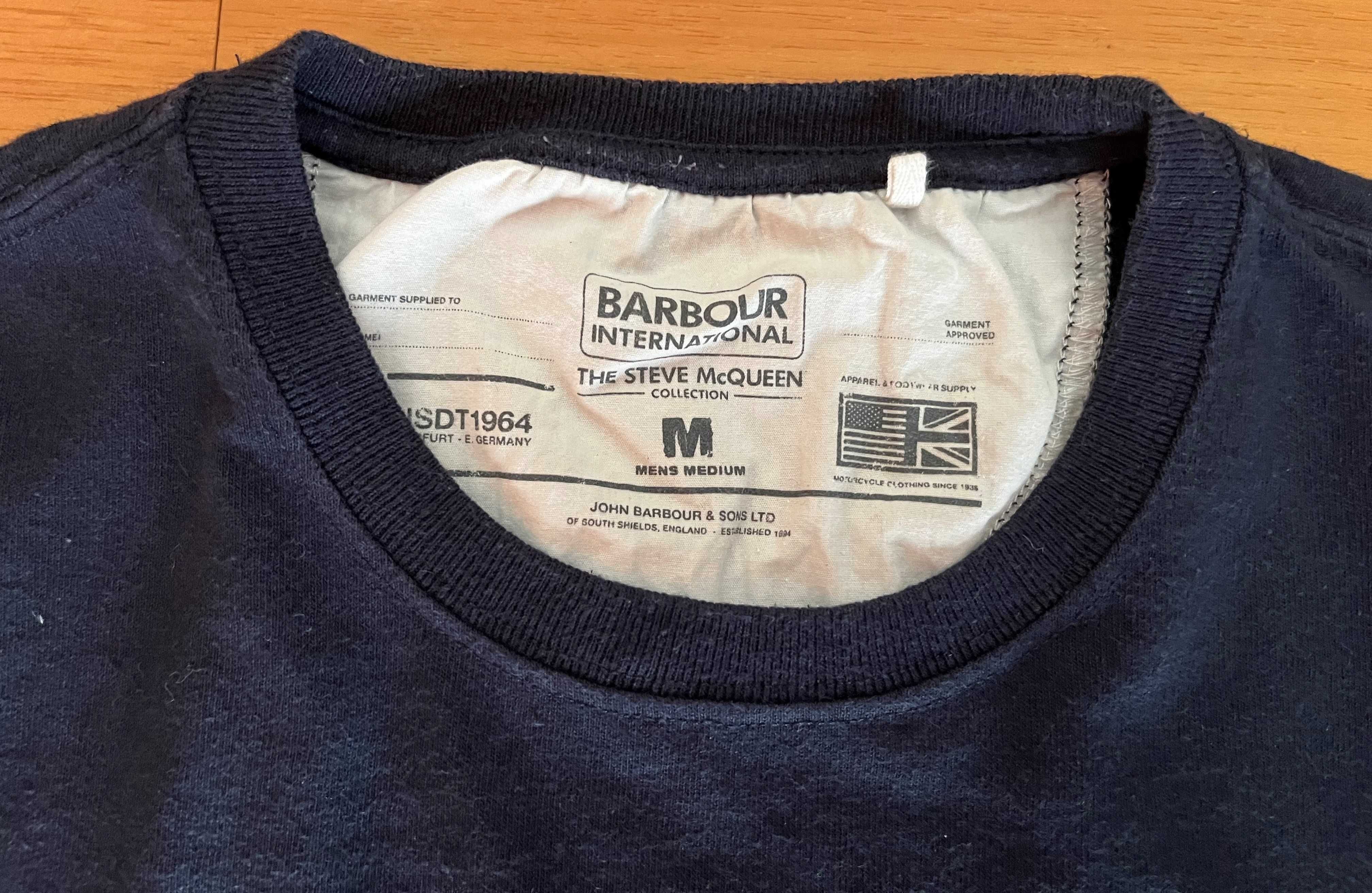 T-shirt azul marinho da Barbour - Homem - Tamanho M