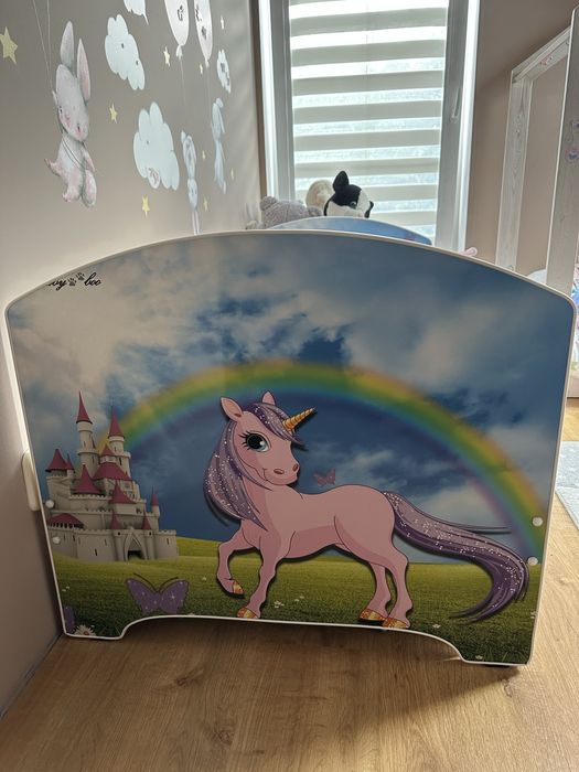 Łóżko 160x80 dla dziewczynki z Jednorożcem