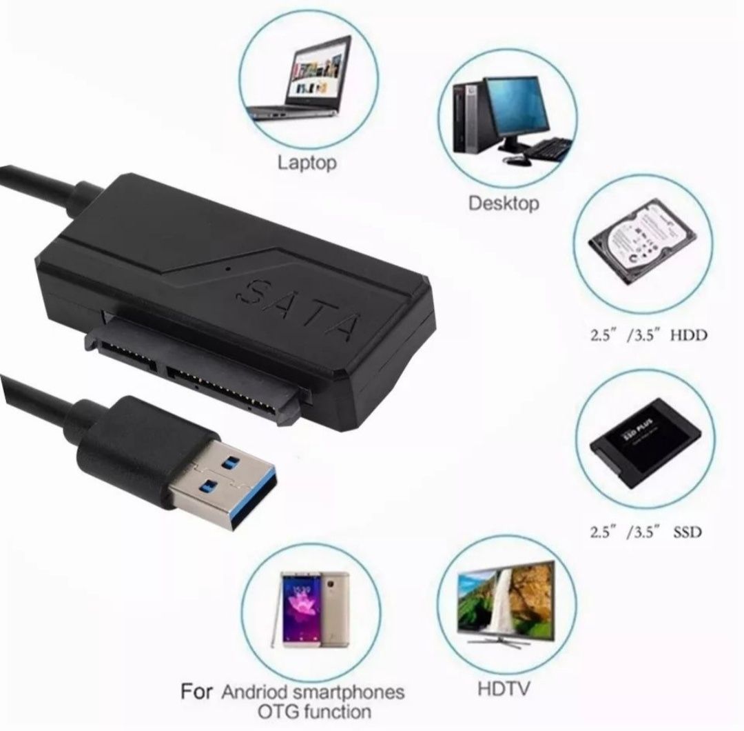 Переходник SATA USB 3.0 для HDD/SSD 2.5 3.5 ( без блока живлення )