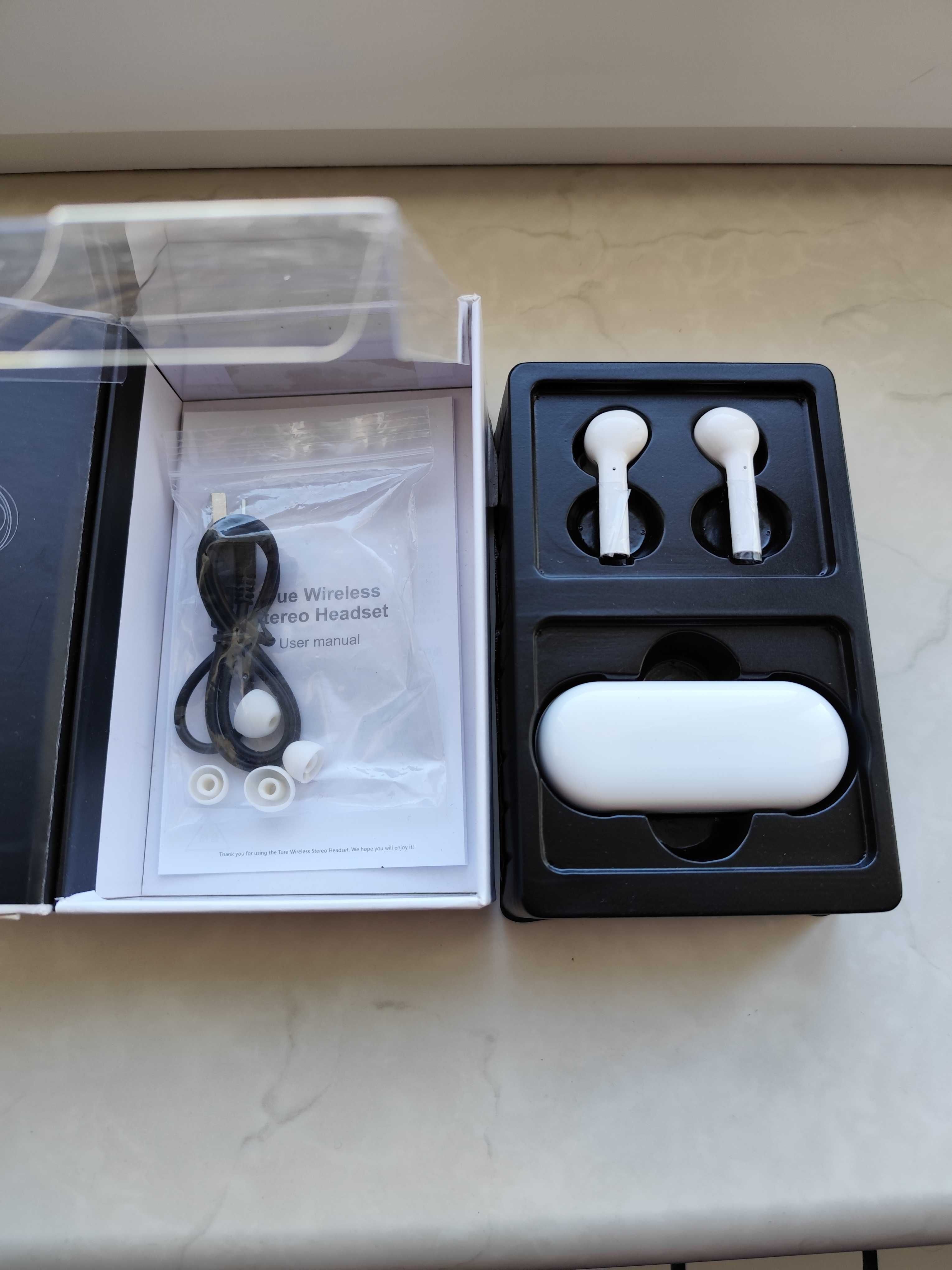 Беспроводные наушники. Bluetooth Jablue JS18 Белые.