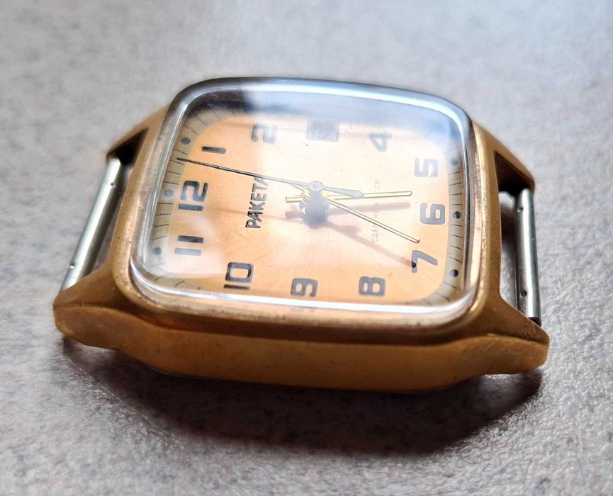 Pozłacany zegarek "Raketa" ZSRR