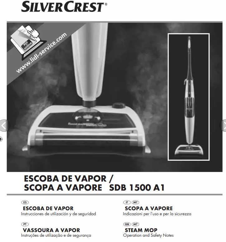 Vassoura a vapor Silvercrest