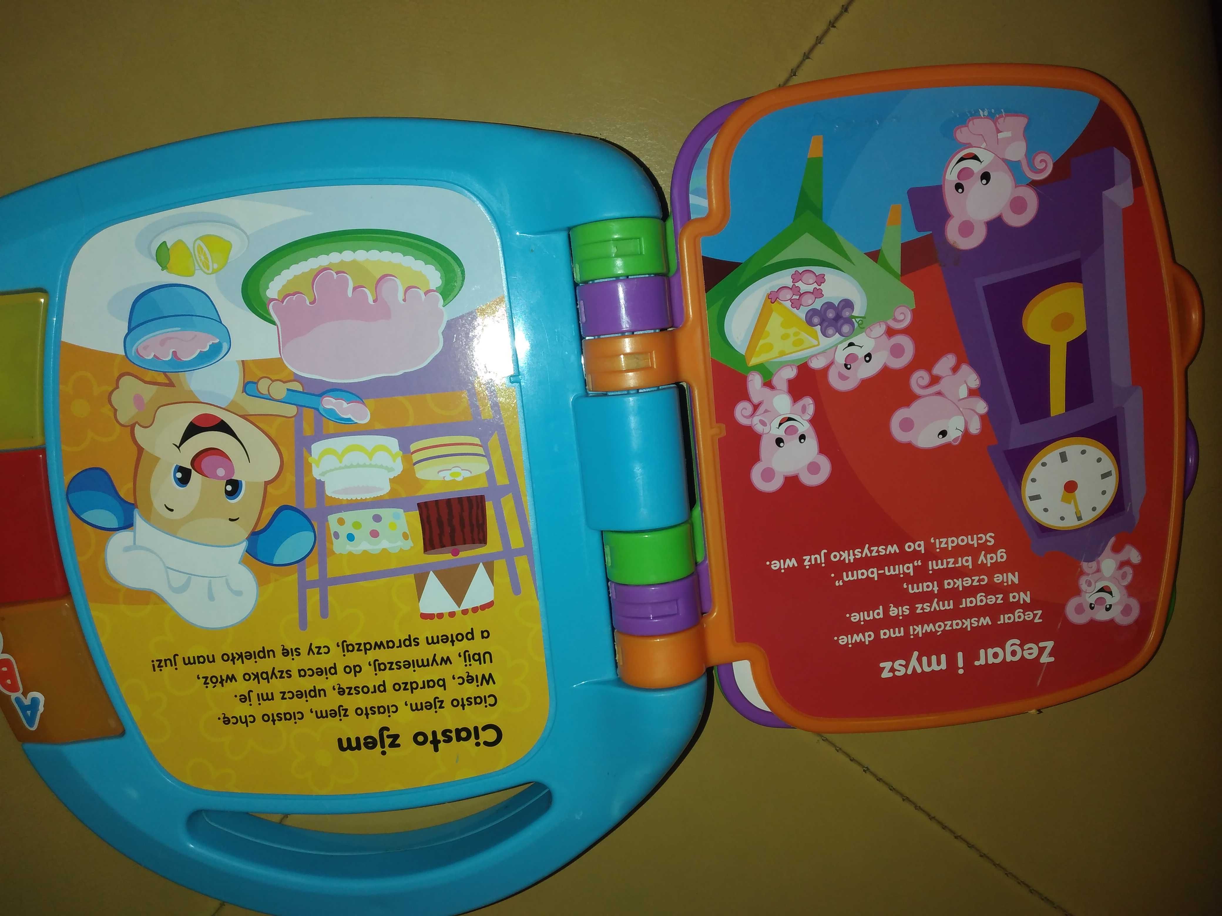 Interaktywna ksiazka z wierszykami fisher price