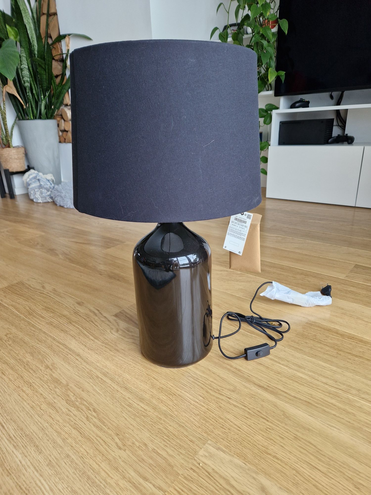 Lampa Zara szklana podstawa