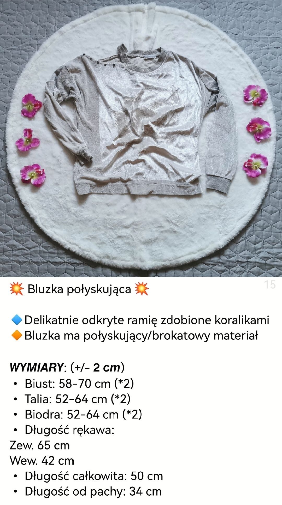 Bluzka odkryte ramię