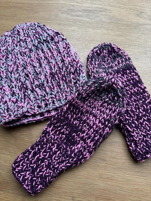 Czapka i rękawiczki cieple home made