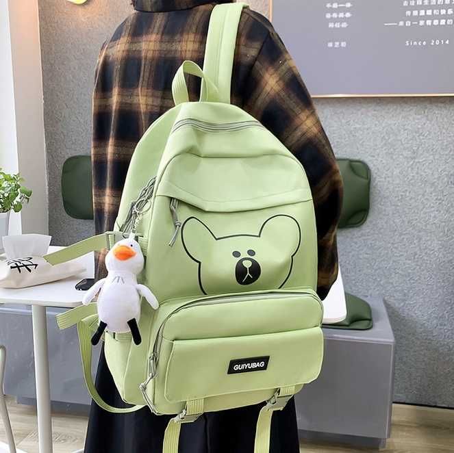 Школьный рюкзак + поясная сумка +  шоппер + пенал (цена за комплект)
