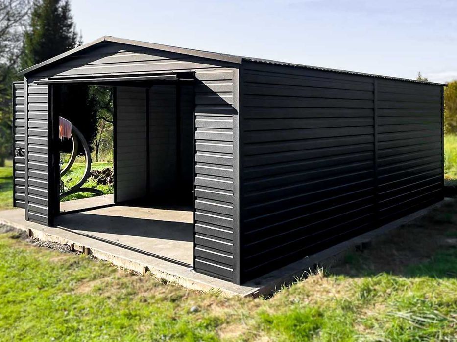 Garaże blaszane Garaż Ocynk Profil zamknięty Producent | Każdy wymiar