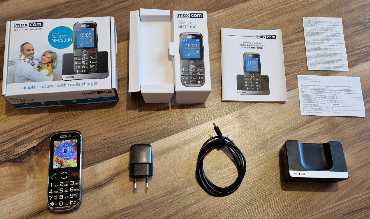Telefon dla Seniora !!! OKAZJA Polecam !!! Maxcom MM720BB !!!