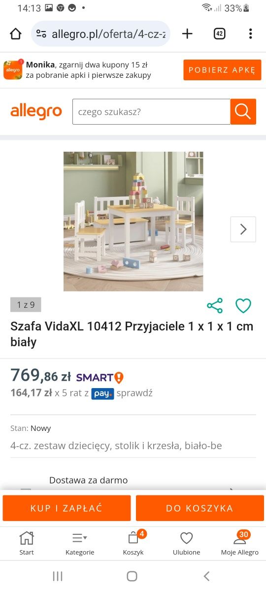 Zestaw mebli dla dzieci krzesla stolik ławeczka skrzynia