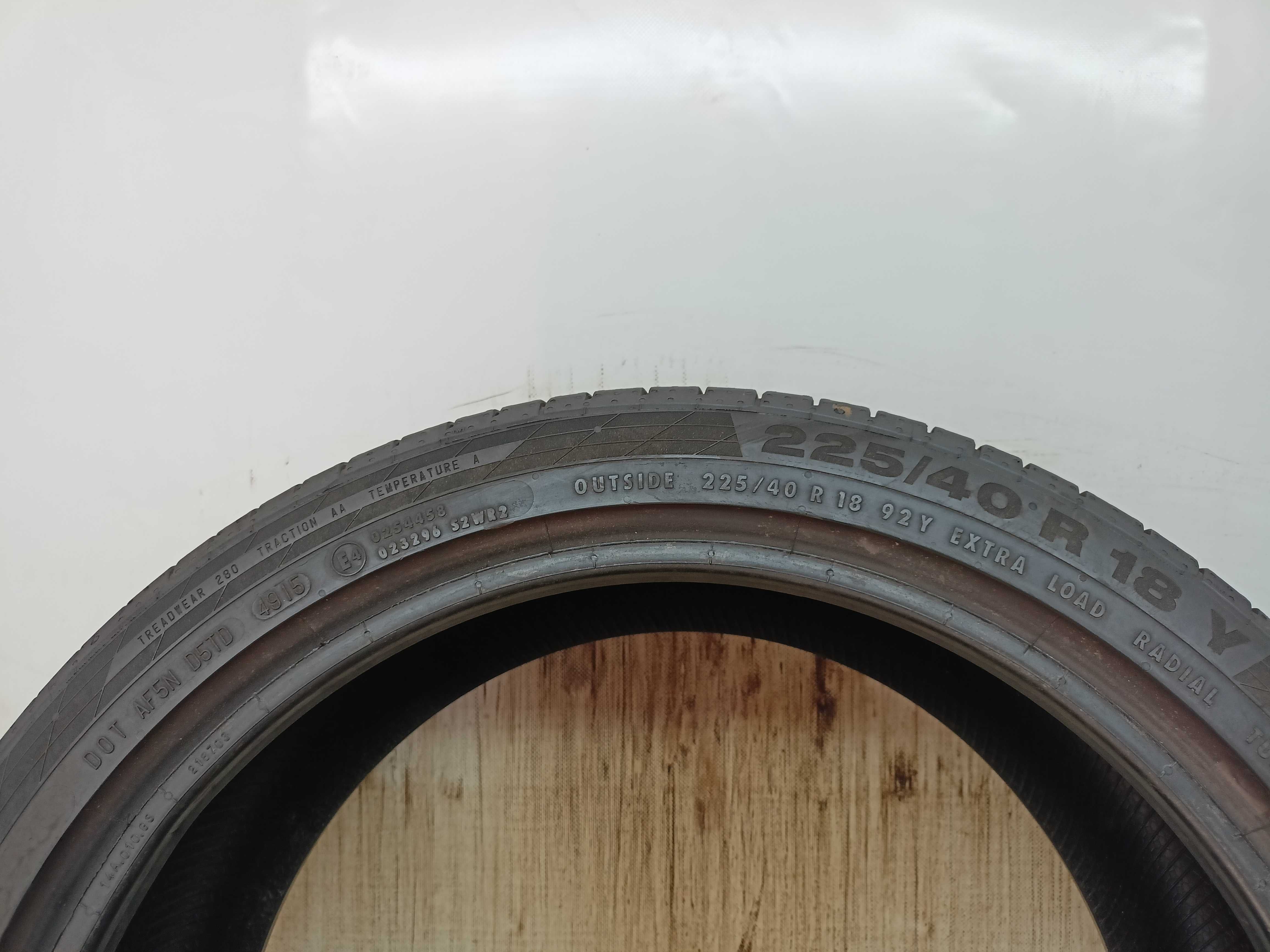 Continental ContiSportContact 5 225/40/18 2015r. 92Y 7mm (1761)
