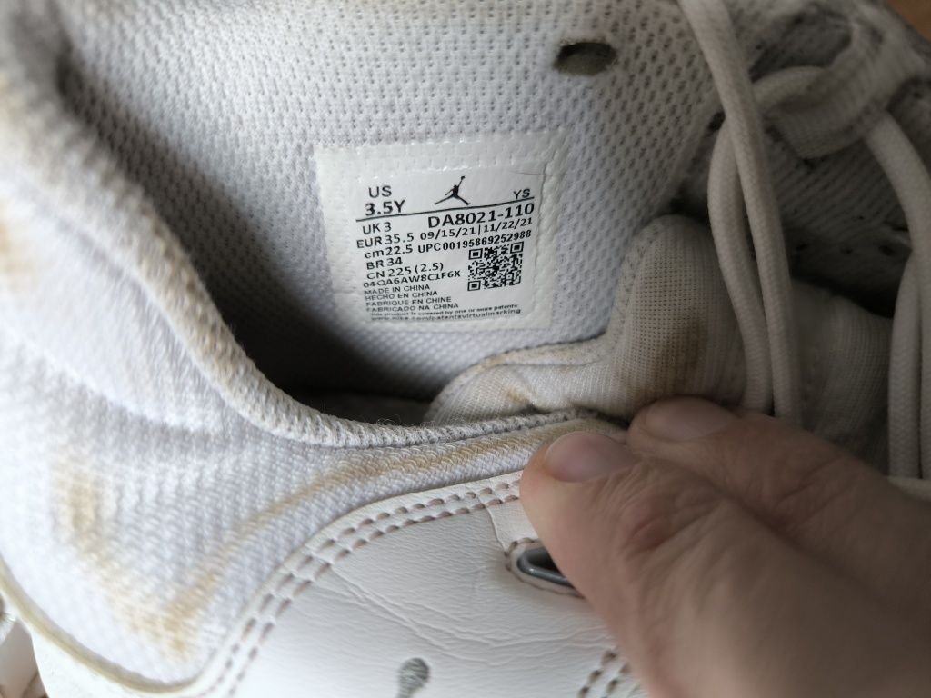 Jordan Air Max Aura 3 białe buty EU 35.5 do koszykówki wyższe