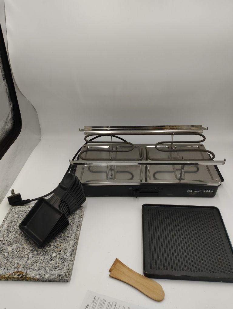 Raclette grill elektryczny Russell Hobbs Multi Raclette czarny 1400 W
