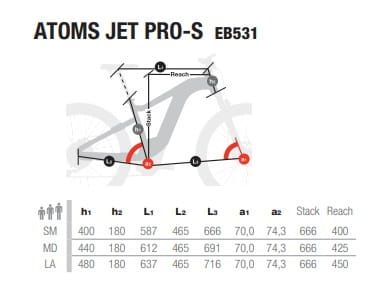 Rower elektryczny miejski BH BIKES ATOM EB531 (E39), size M