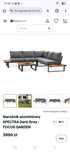Meble ogrodowe Narożnik Focus Garden Spectra Dark Grey