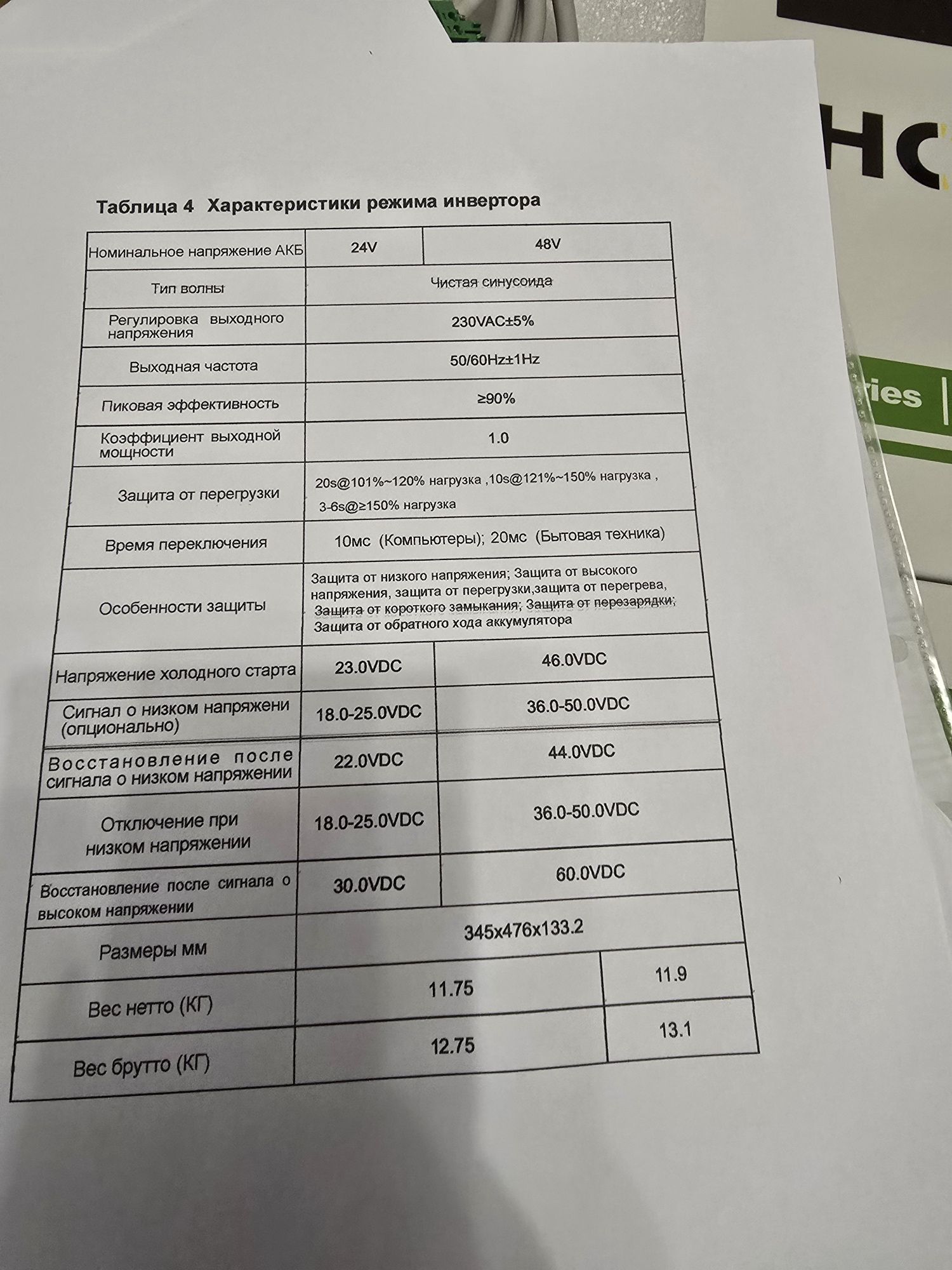 Інвертор Hybryd solar inverter Hors
