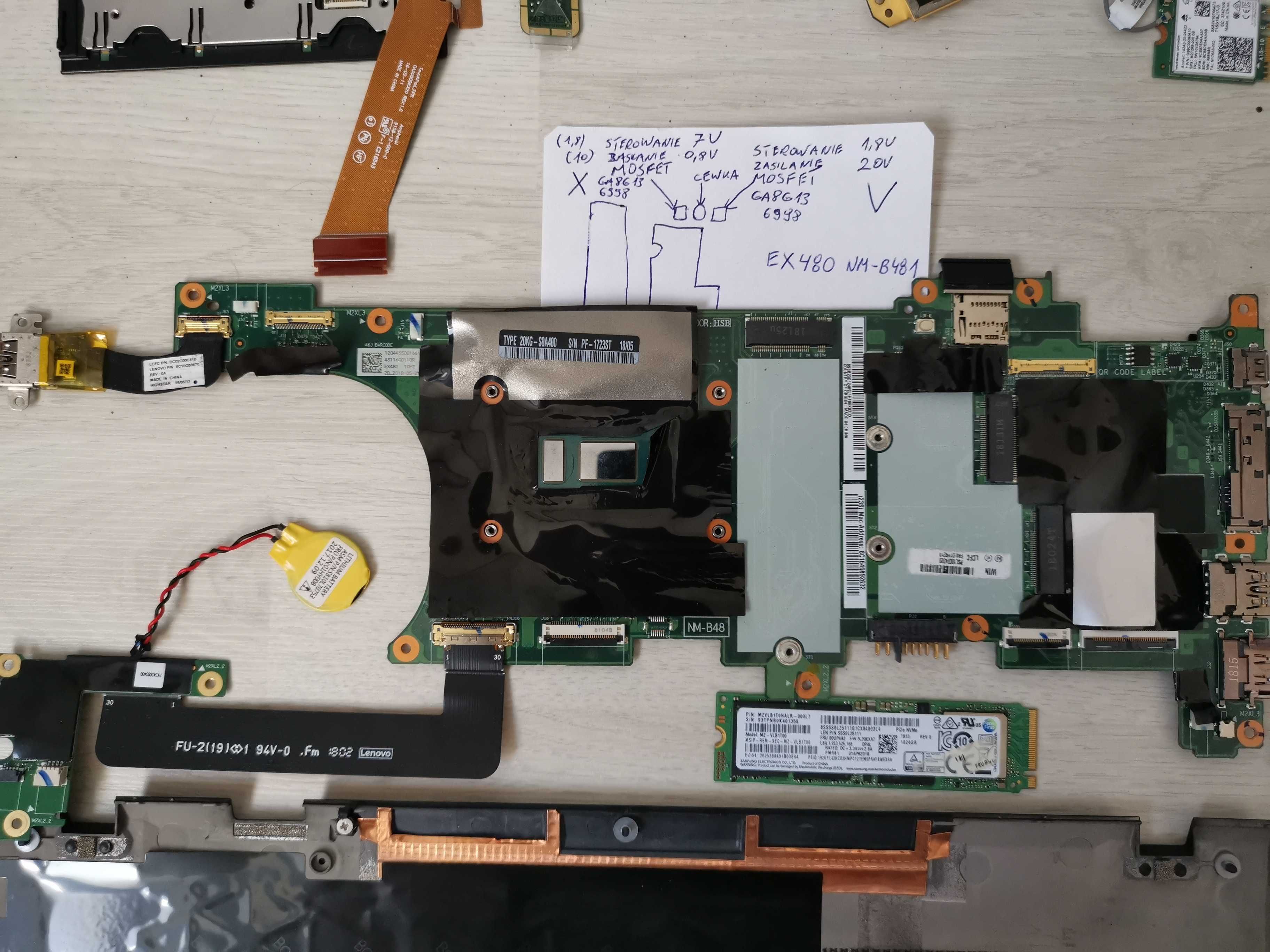Lenovo ThinkPad X1 Carbon 6 Intel i7 SSD 1TB RAM 16GB GSM, NA CZĘŚCI