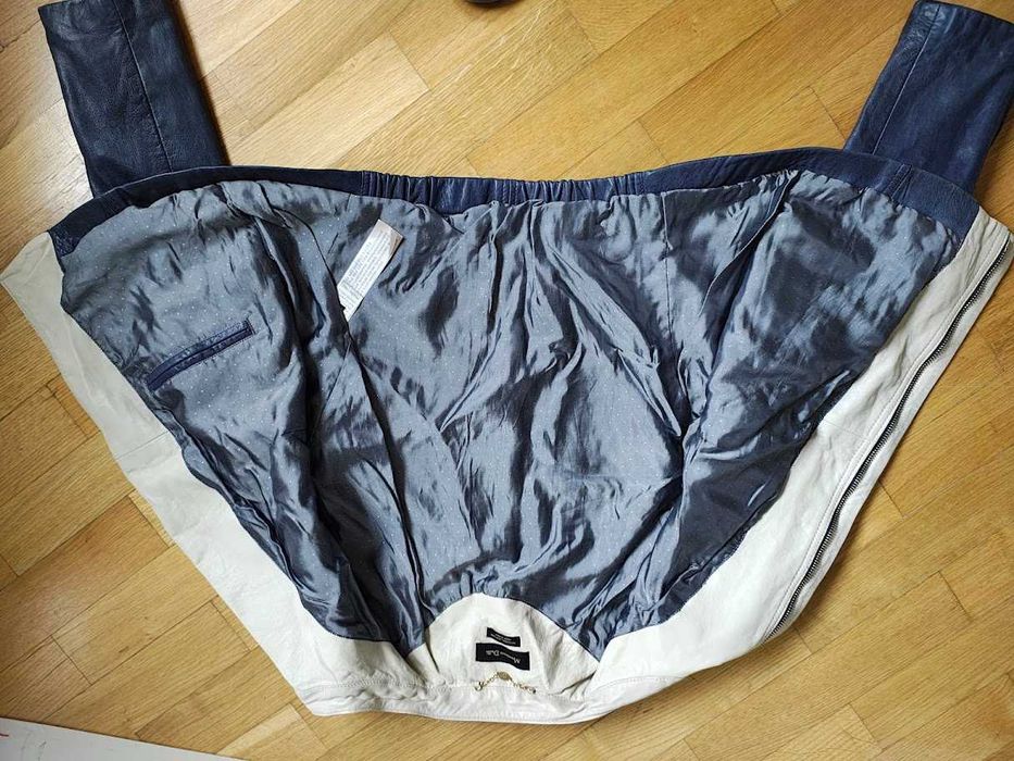 - Massimo Dutti  - Skórzana ramoneska, kurtka r. M