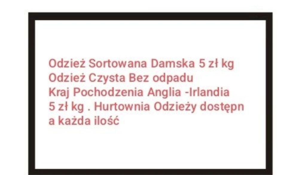 Odziez Damska Hurt . Sortowana bez odpadu dla każdego.