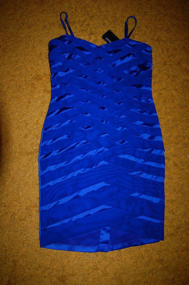 Nowa (z metką) Orsay sukienka koktajlowa  niebieska elegancka r. 38