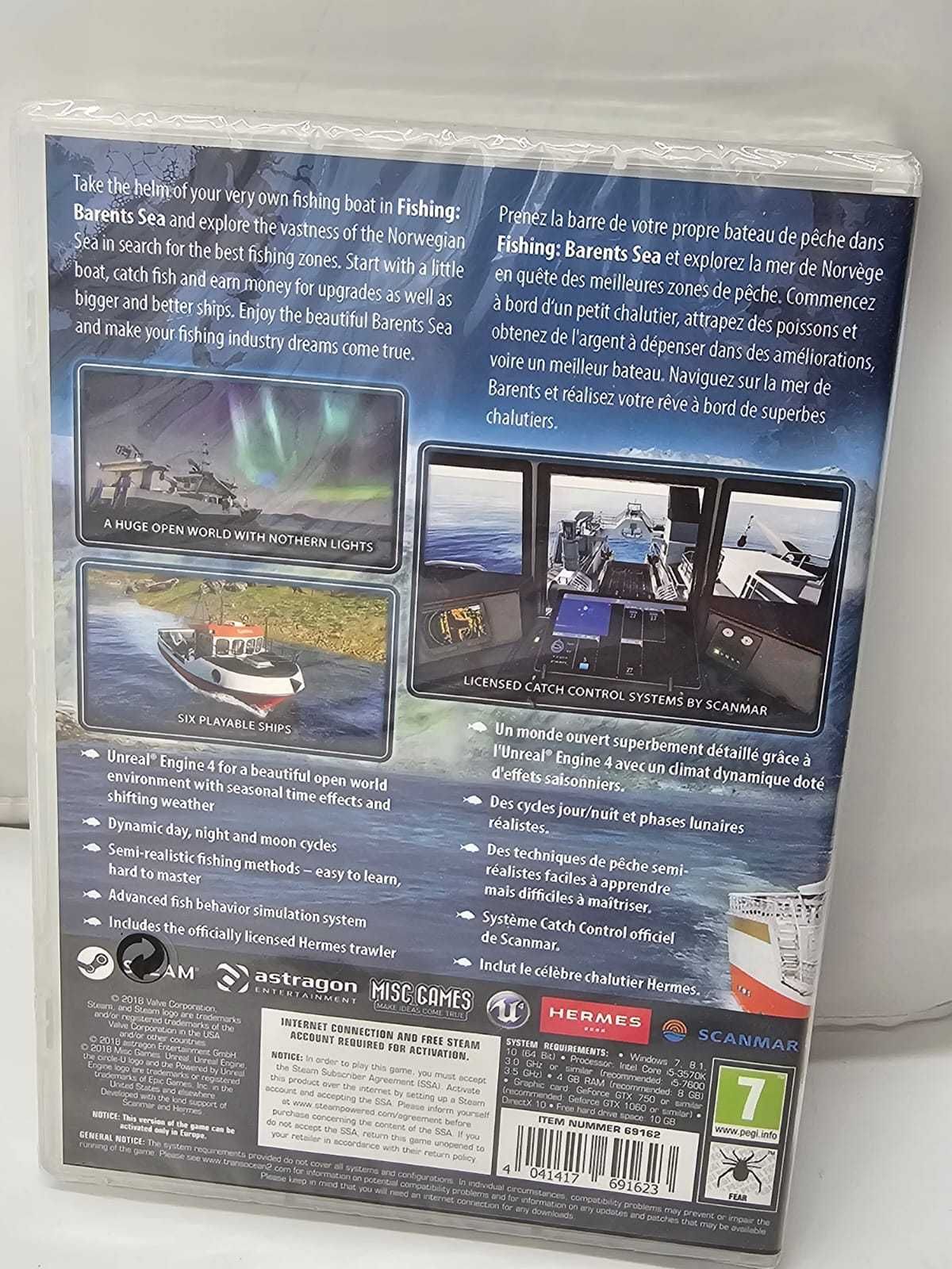 Fishing Barents Sea symulator łodzi rybackiej PC nowy folia