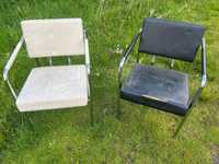 Fotele/krzesła projektu Torben Skov - czarny i biały