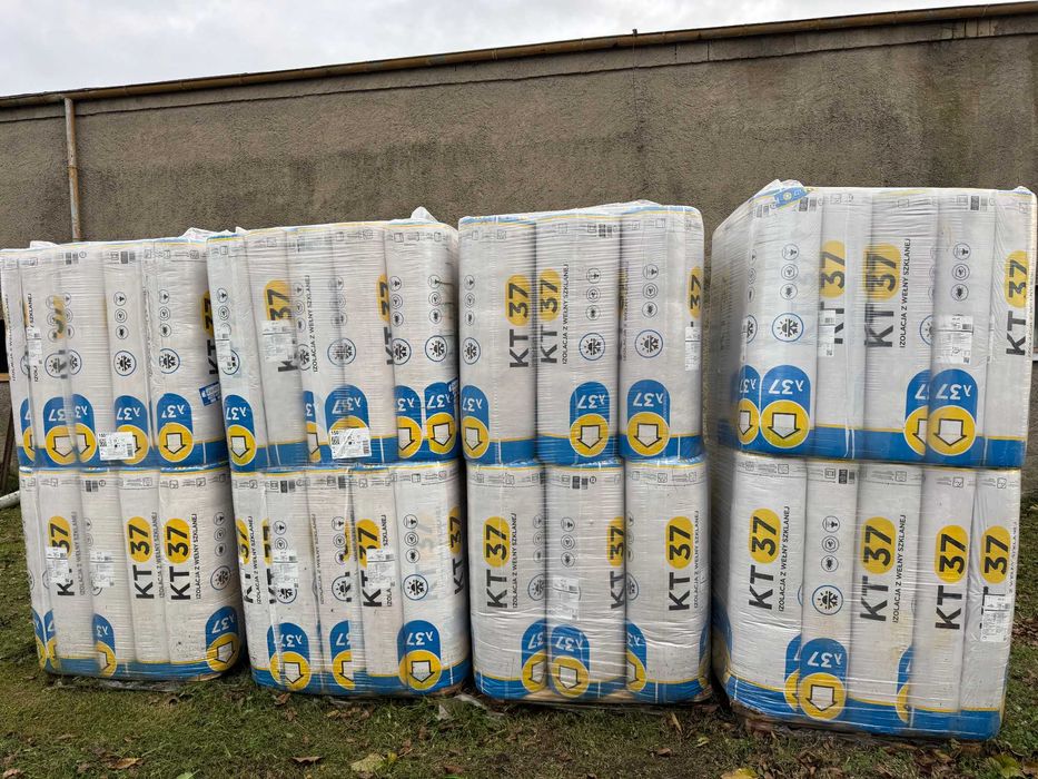 Wełna mineralna szklana KT-37 Isover 15cm lambda 0,037 150mm promocja!