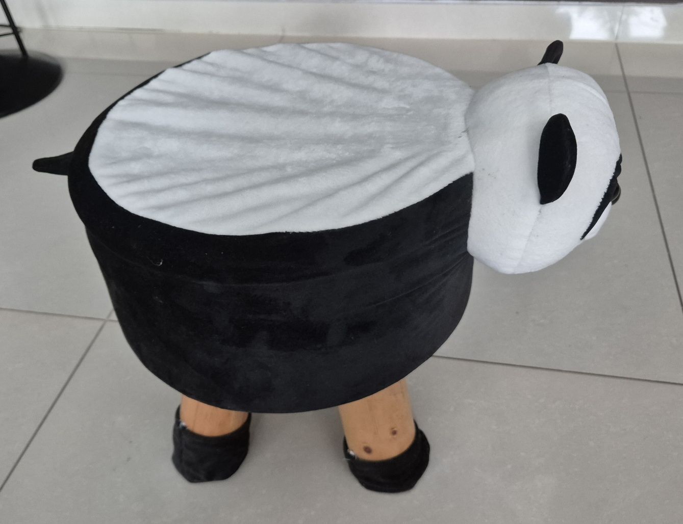 Krzesełko taboret do pokoju dziecięcego Panda - Okazja!