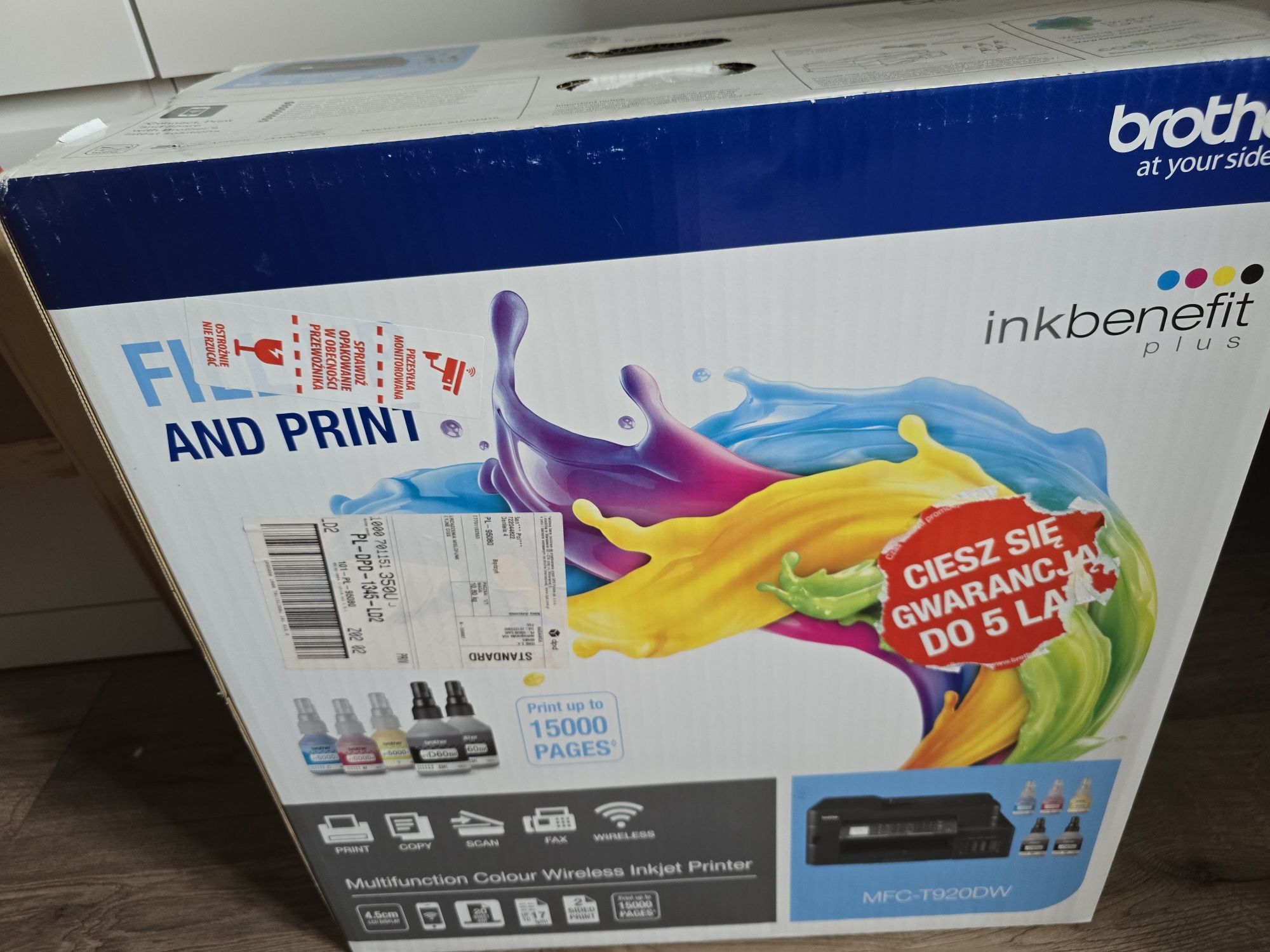 NOWA Drukarka Brother Inkbenefit Plus MFC-T92ODW