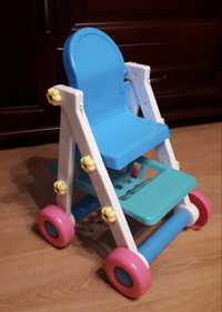Grające krzesełko dla lalki pchacz