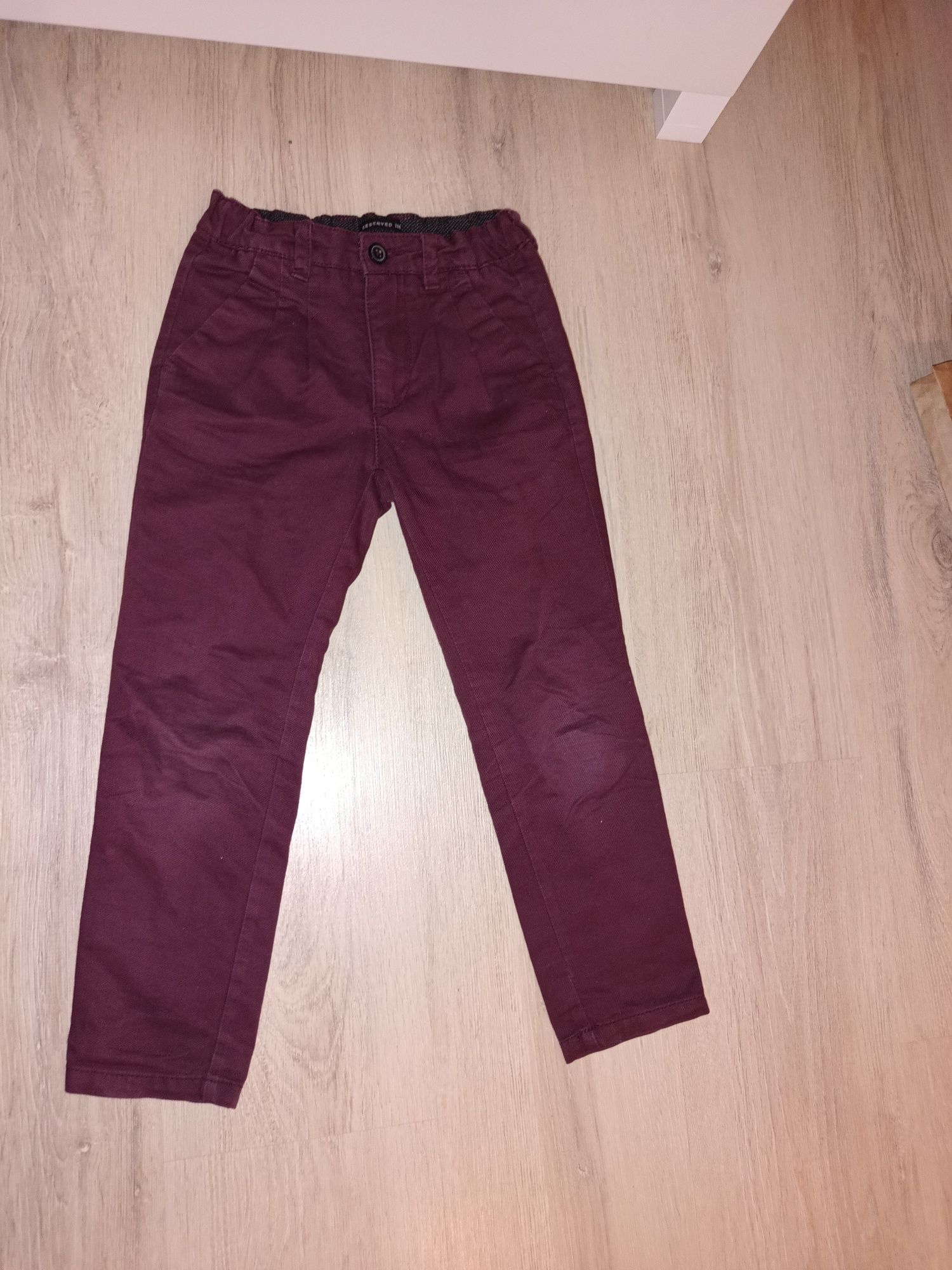 Reserved spodnie eleganckie, garniturowe roz 116