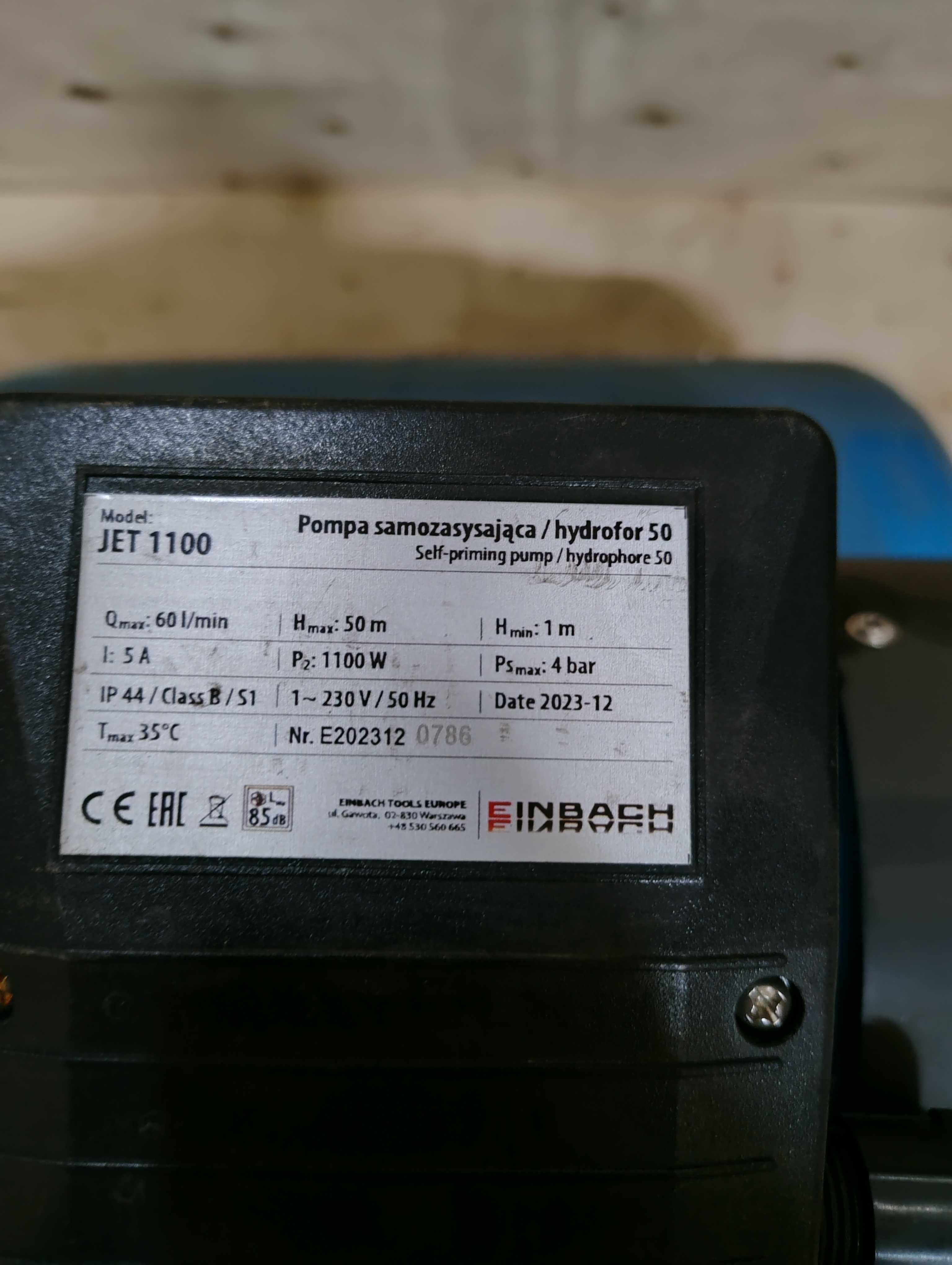 Zestaw hydroforowy Jet 1100 + Zbiornik 50 litrów - OUTLET