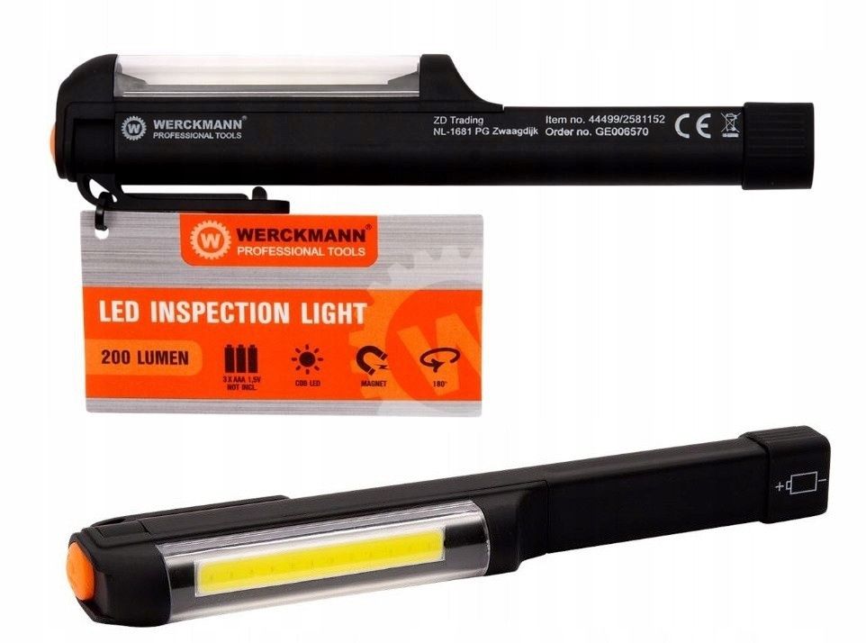 Ліхтарик з магнітом COB LED Werckmann 200lm 3W