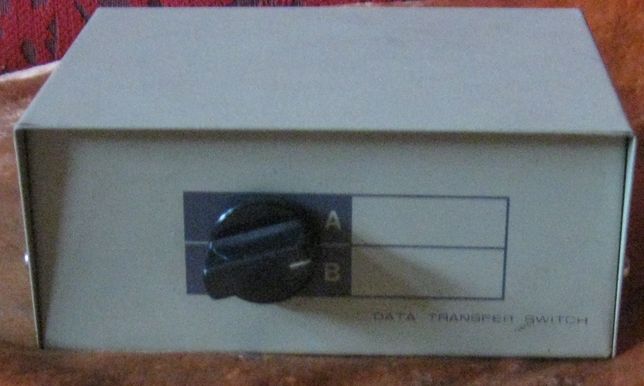 160_ Ручной переключатель (Manual Data Switch) 2 порта 15x10x6см